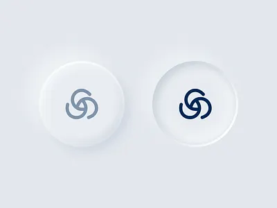 Neumorphic's button button design double icon minimal neumprhic new old realistic ui ux
