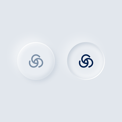 Neumorphic's button button design double icon minimal neumprhic new old realistic ui ux