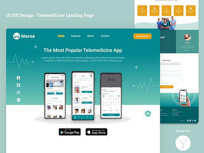 Landing Page : Telemedicine design landing page telemedicine ui ux web