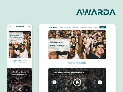 Awarda | Private Awards programme UI design app branding design ui