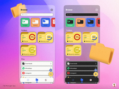 File Manager App UI 📂✌🏻 app app ui design figma file manager graphic design mobile app mobile design ui ui design ui ux ui ux design ux