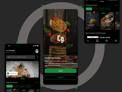 Cooking Guide ui user interface design ux design