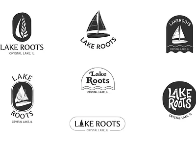Lake Roots Logo Concepts adobe illustrator branding custom design graphic design ideas illustration lake logo market roots small business