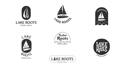 Lake Roots Logo Concepts adobe illustrator branding custom design graphic design ideas illustration lake logo market roots small business