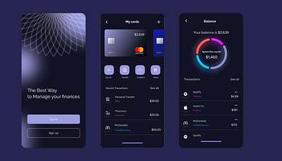 Finance App concept application banking finance application mobile online banking ui ui design uiux