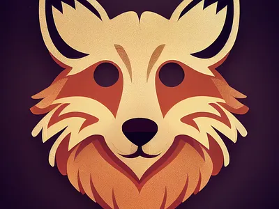 Cute Fox Logo design illustration logo