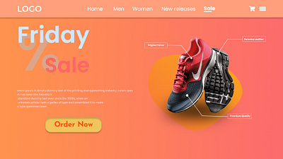 E-commerce Sale page branding design graphic design illustration landing page post design social media post design typography ui ux design website design