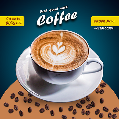 Coffee Social Media Banner banner design graphic design