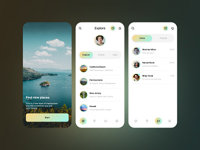 Travel App - Light Mode app design graphic design light travel trip ui ux