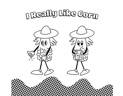 Corn character vector illustration 2d art character design characters colorful corn design graphic design illustration illustrator logo mascot packaging retro social media vector vectors website