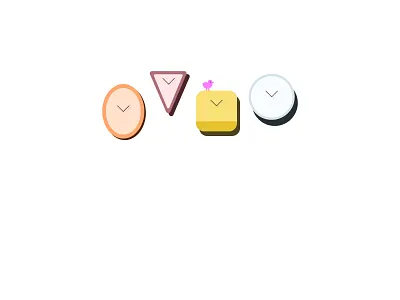 It's Time to Watch Out bird clocks design illustration minimal pink shadows shapes tiny wall clocks watch