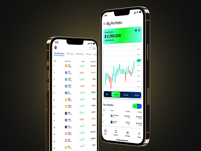 Crypto App | Design Challenge app design daily challange design graphic design ios mobile app ui ui designer uidesign userinterface