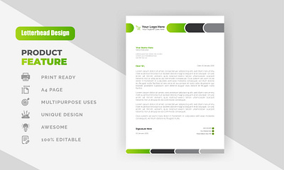 Corporate modern & professional business letterhead design abstract branding business business letterhead company company letterhead corporate corporate letterhead design graphic design letterhead letterhead design template