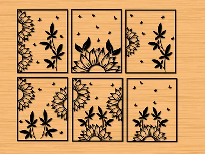 sunflower floral svg bundle