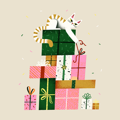 Birthday Cat birthday birthday card birthday presents cat card cat illustration celebration cute birthday gifts happy birthday illustration