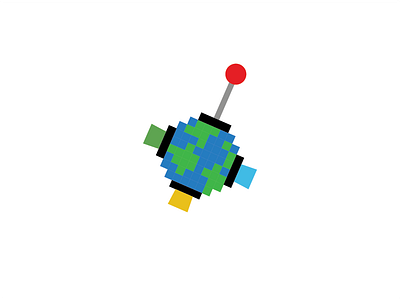 #dailylogochallenge 50 | 50 - video game arcade dailylogo dailylogochallenge earth game controllers logo pixel earth tilted earth video game arcade