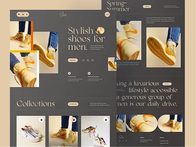 Shoes Store Landing Page landing page shoes website shoese landing page shop web web web design website design