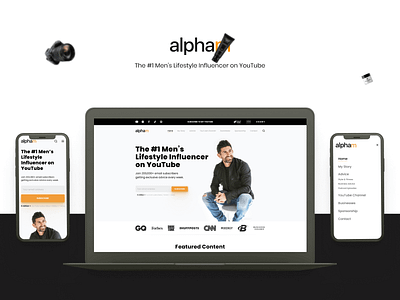 Alpham adaptive blog design lending ui ux video web design website youtube