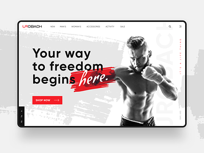 UROBACH - Site catalog clothes ecommerce fight fighter fitness hoodie man mma product page scramble shop site sport store t shirt ui urobach