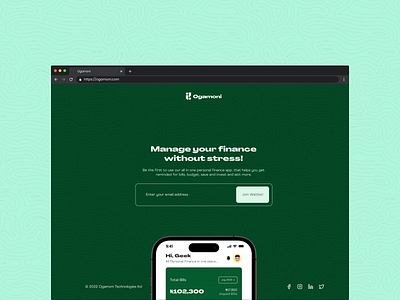 Ogamoni Waitlist Website app ui design design ogamoni ui ui design website