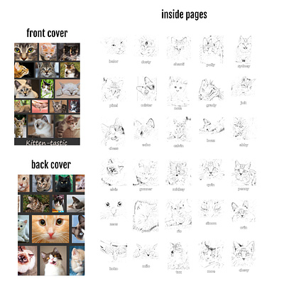 Kitten-tastic coloring book coloring coloringbook kittens portrait portraits
