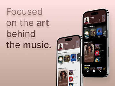 Concept Music Streaming App