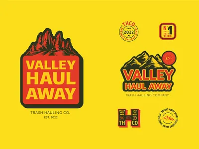VHA Co. branding design illustration logo logotype mountain valley