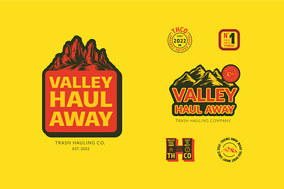 VHA Co. branding design illustration logo logotype mountain valley