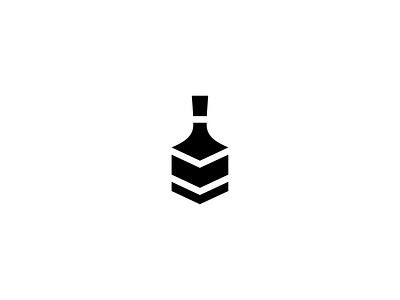 [ WIP ] Bottle Box alcohol beer bottle box branding brandits design drink logo minimal monogram package spirit type typography vodka wine