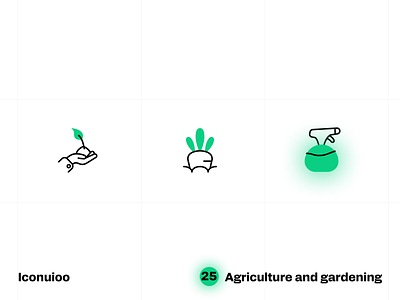 Agriculture and Gardening - Iconuioo adobe xd agriculture farming icons figma gardening icon pack icon set icons illustrator nature icons sketch stroke icons svg icons