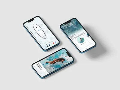 Surf App Concept dailyui design mobile surf ui ux