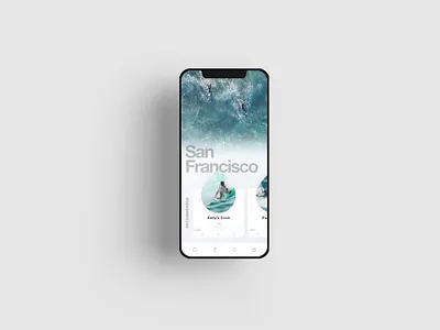 Surfing App Beach Explorer dailyui design mobile surfing ui ux
