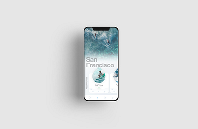 Surfing App Beach Explorer dailyui design mobile surfing ui ux