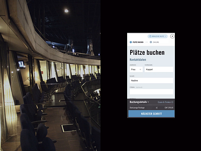 HALLENSTADION / mobile booking flow pop-ups design form interaction interactive design mobile pop up popups ui webdesign website