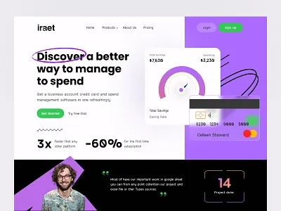 Management Website: Header Design design header header design hero section landing page product design ui ui design uihut uiux design web web design website website design