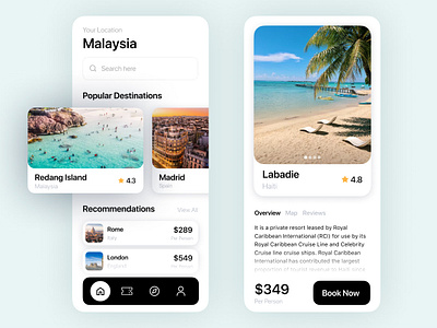 Travlr - Travel Mobile App adventure app booking destination explore flight journey mobile tour tourism travel travel agency travel app travel planner traveler trip ui design uiux ux design vacation