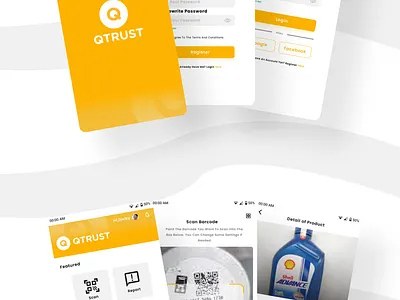 STUDY CASE II QTRUST UI DESIGN app design illustration ui uiux ux vector