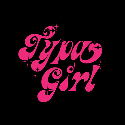 TYPA GIRL blackpink design handwriting illustration rawtype retro type typography vietnam