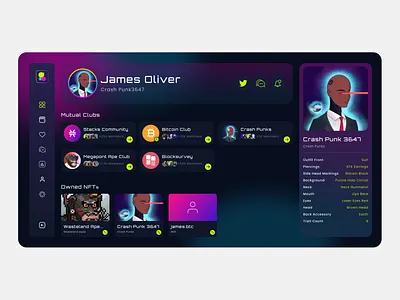 Pravica Club Home Page app commumication crypto design graphic design illustration messenger ui ux wallet web3.0