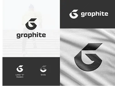 Graphite Logo Design brand identity branding design fashion logo graphic design letter g logo logo logo concept logo design logo ideas logo mark modern logo simple logo smile logo sport logo sportswear logo vector visual identity