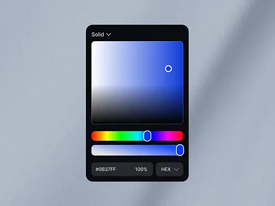 Color Picker - v2 🌈 color palette color picker component cool colors design system gradient minimal colors uikit widgets
