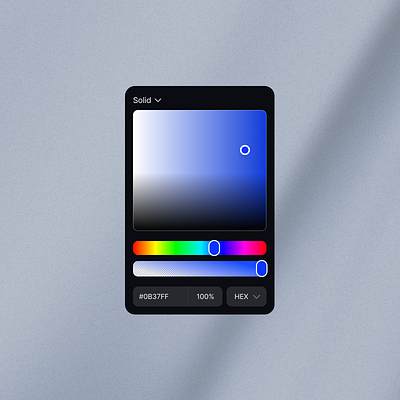 Color Picker - v2 🌈 color palette color picker component cool colors design system gradient minimal colors uikit widgets