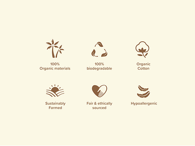 Organic Icon Set branding design icon illustraion illustration vector