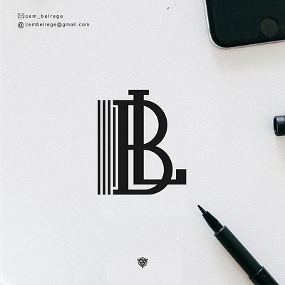 monogram BL 3d animation branding design graphic design icon illustration logo motion graphics typography ui ux vector