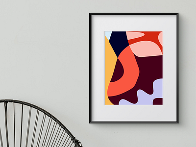 Q0003 art modern art print printable spots wall art woohoo