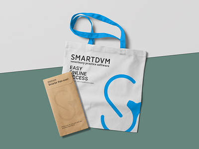 Smartdvm Logo Design bag bag design branding graphic design logo logo design mockup pet pet clinic soft color visual identity