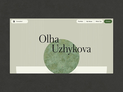 OU website animation circle creative designer folio geometry mentor modern motion portfolio ui web website