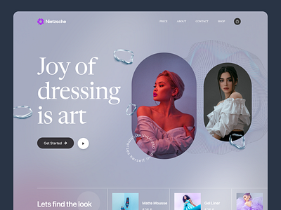 Fashion Website design: landing page home page UI fashion homepage landing page landingpage modern ui ridoy rock ui user experience user interface ux web web design