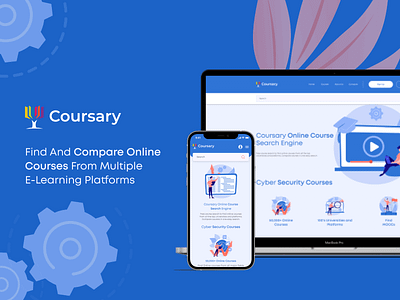 Coursary adaptive interface landing page platform ui uiux user experience ux web design