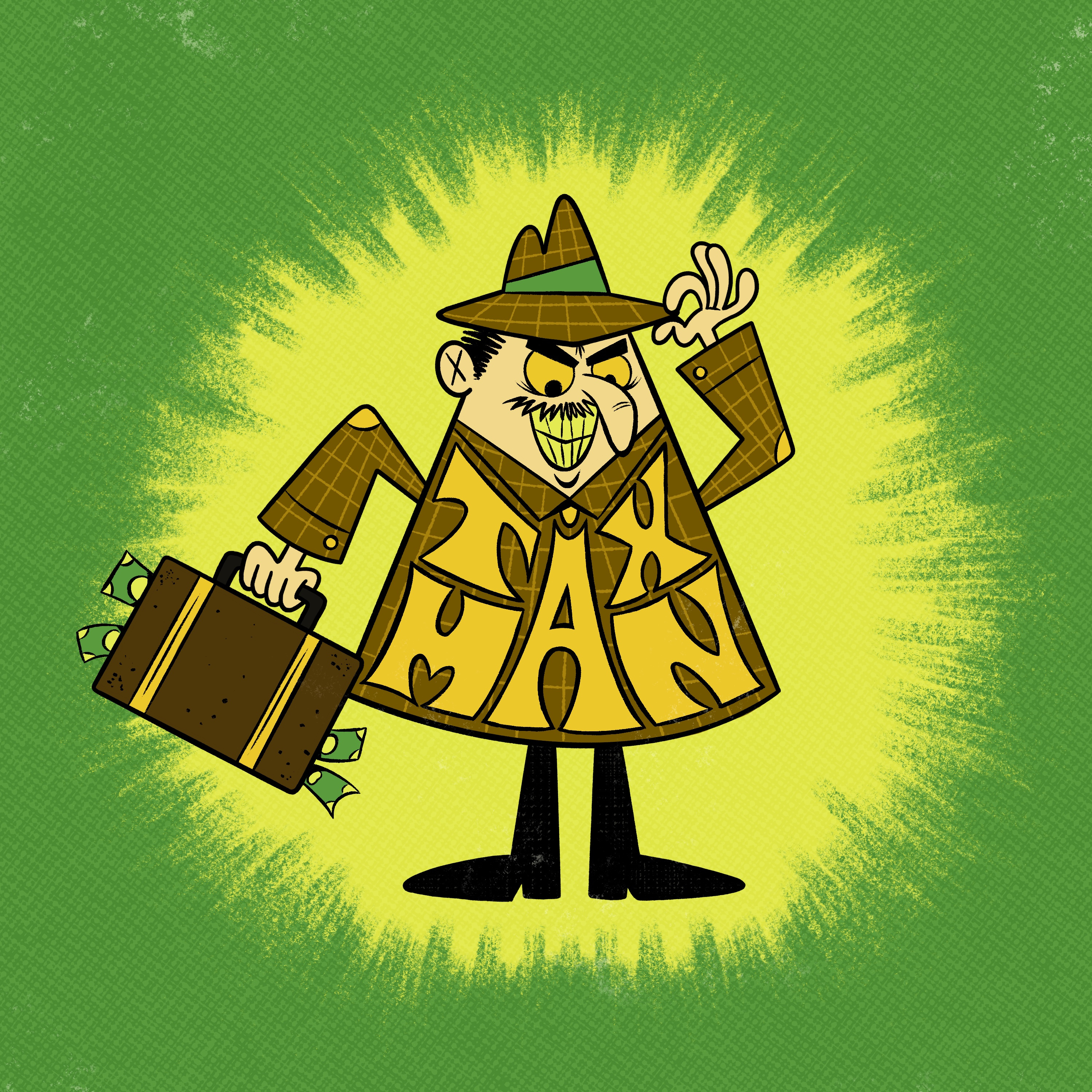 Tax Man 60s beatles character character design classic rock illustration ipadpro lettering music procreate retro tax taxes thebeatles